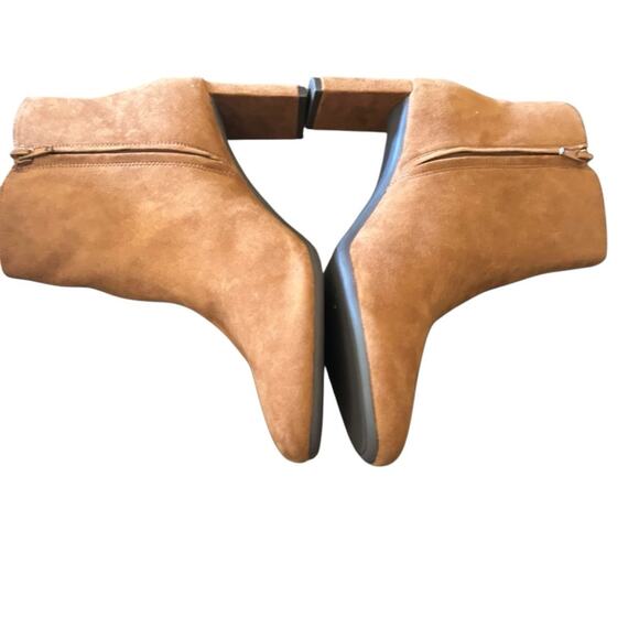 Alfani  Paam Blade Heel Dress Booties Sculpted Heels NEW Size 9 Cognac - Picture 7 of 10